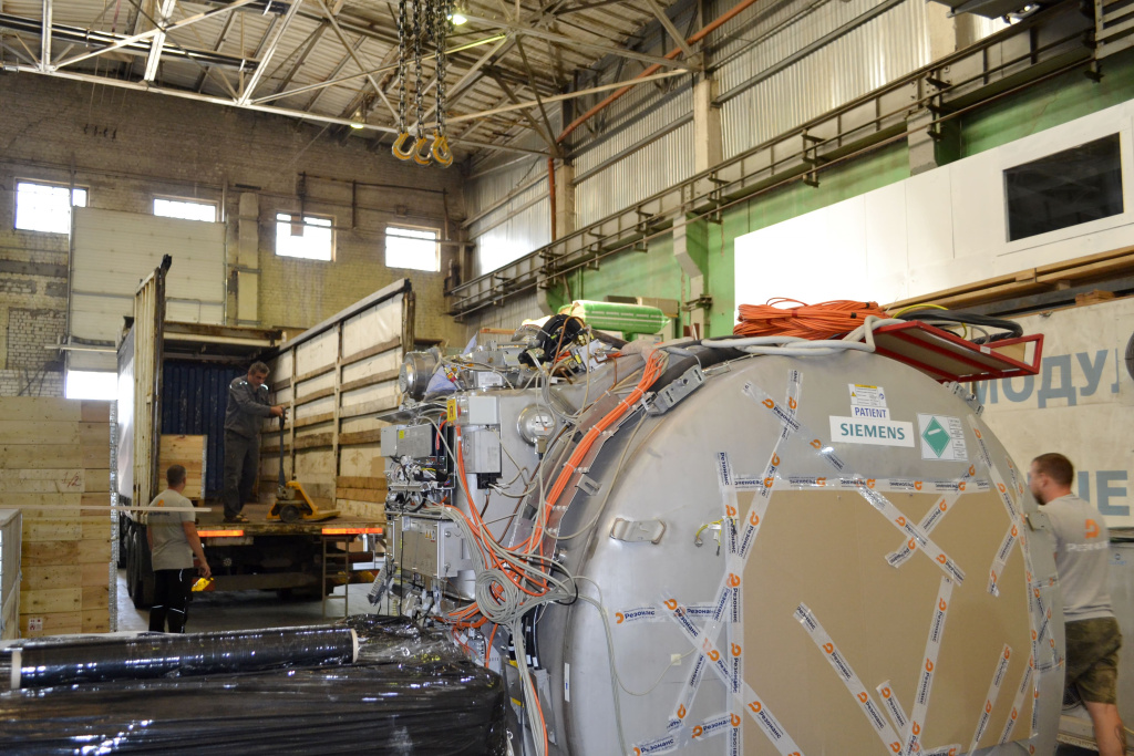 Отправка МРТ Siemens Magnetom Sempra 1,5Т на место установкив г. Геленджик